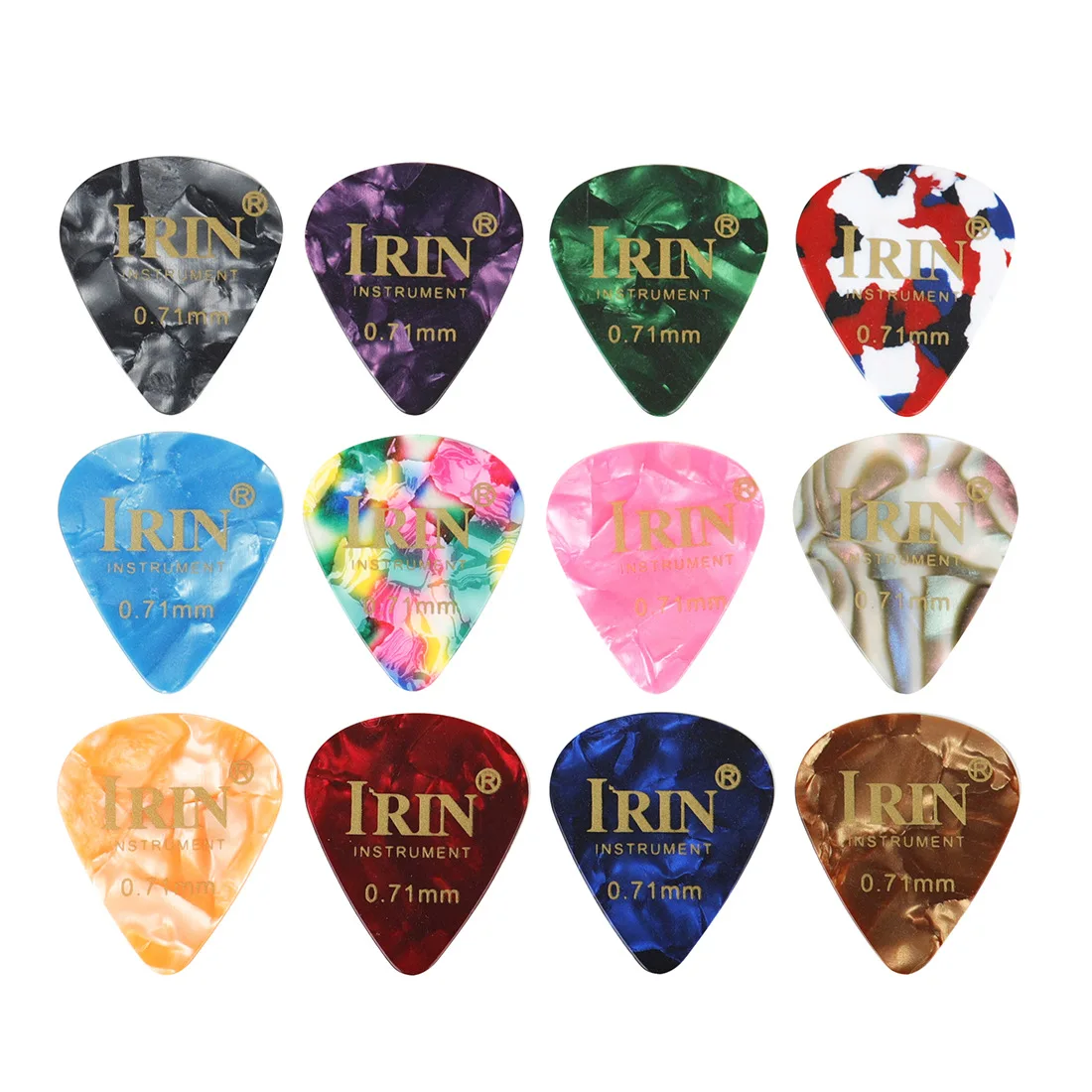 0.71mm Celluloid Guitar Picks 100pcs Ukulele Finger Picks Musical Instrument Accessories
0.71mm Celluloid Guitar Picks 100pcs Ukulele Finger Picks Musical Instrument Accessories