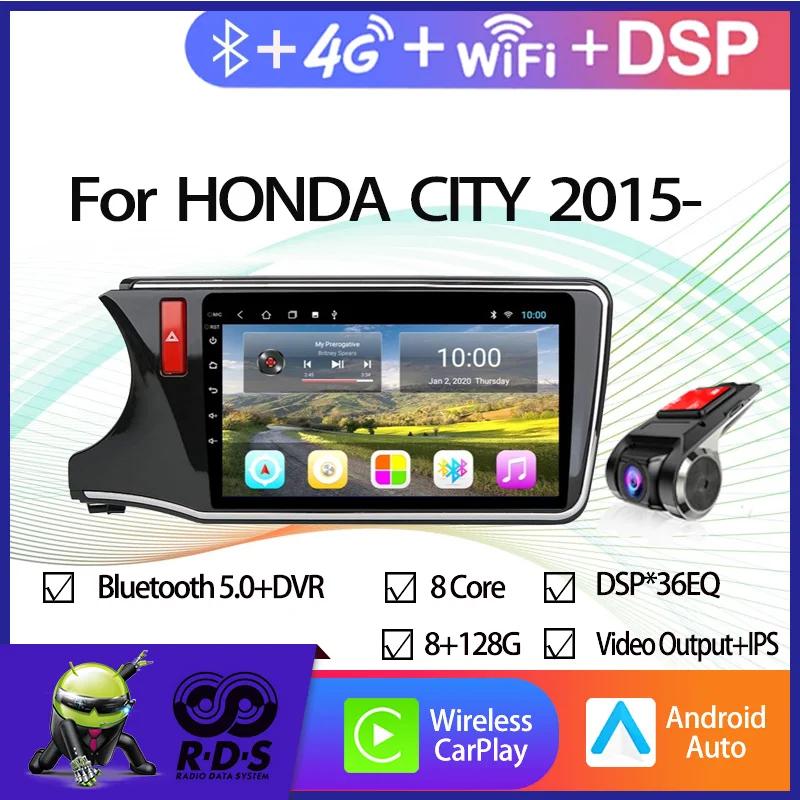 6G+128G Android Car GPS Navigation For HONDA CITY 2015- Car Radio Stereo With Mirror Link Wifi 4G AHD DSP CARPLAY
6G+128G Android Car GPS Navigation For HONDA CITY 2015- Car Radio Stereo With Mirror Link Wifi 4G AHD DSP CARPLAY