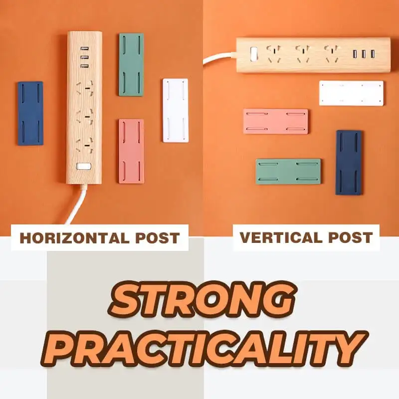 No Trace Self-Adhesive Row Plug Retainer Wall Patch Panel Wall Mount Cable Organizer Free Punching Self-adhesive Plug Strip Boar
No Trace Self-Adhesive Row Plug Retainer Wall Patch Panel Wall Mount Cable Organizer Free Punching Self-adhesive Plug Strip Boar