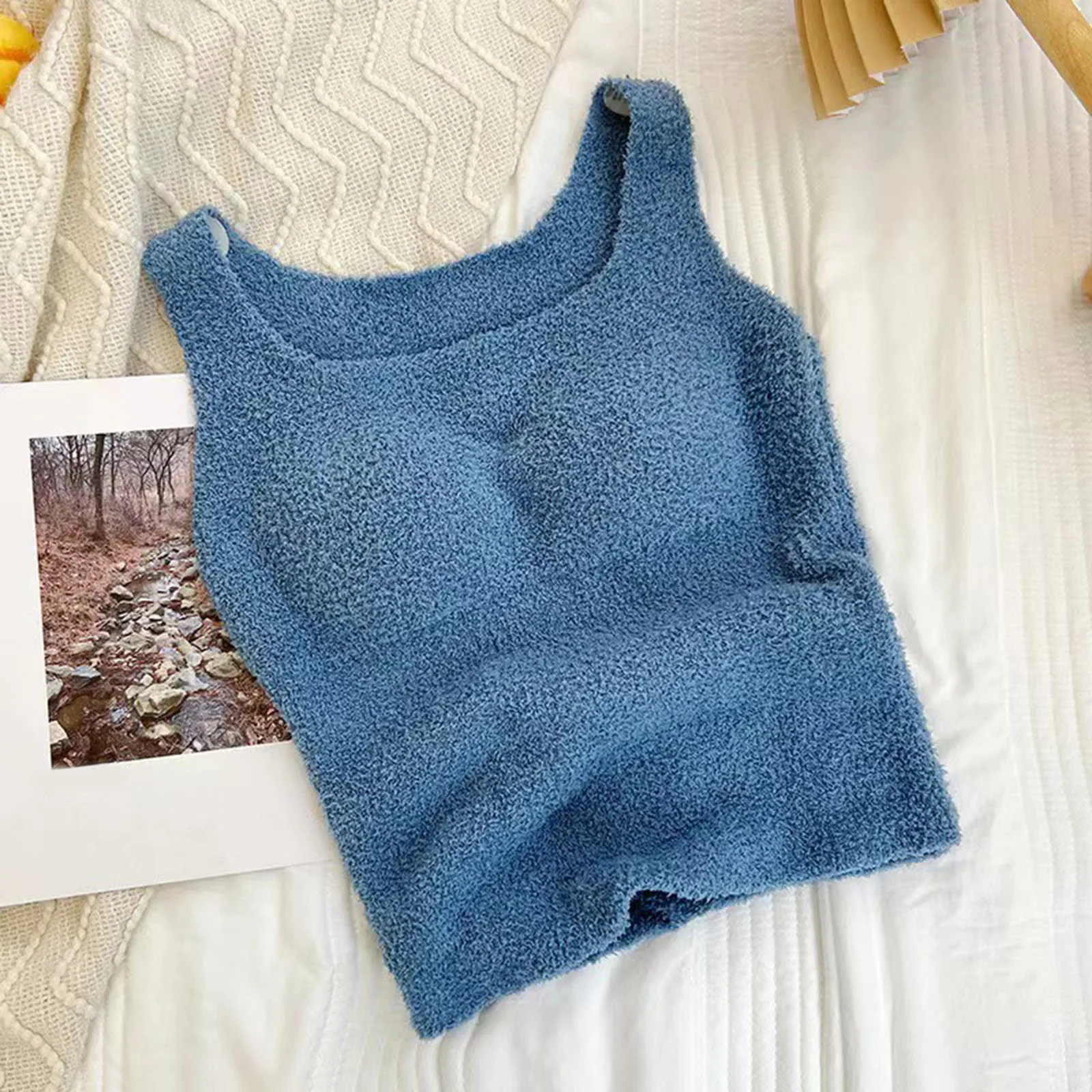 Women's Thermal Underwear Thickened Bottomed Vest With A Bra Pad Underneath The Bottomed Top Cotton for Women
Women's Thermal Underwear Thickened Bottomed Vest With A Bra Pad Underneath The Bottomed Top Cotton for Women