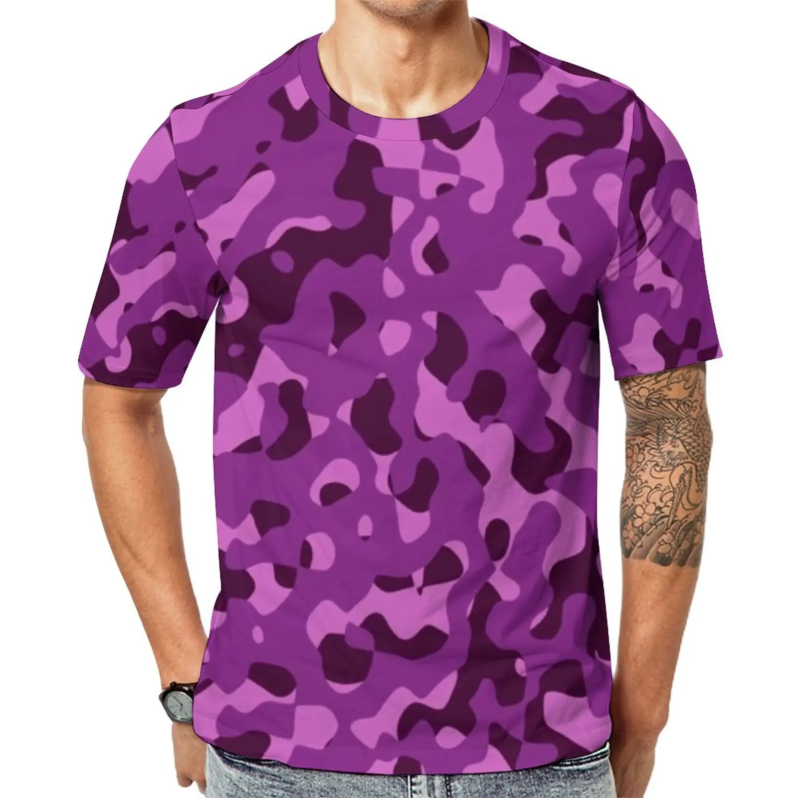 Футболка с абстрактным камуфляжным принтом, фиолетовая камуфляжная футболка в стиле Харадзюку, топы с коротким рукавом и принтом, оптовая п...
Футболка с абстрактным камуфляжным принтом, фиолетовая камуфляжная футболка в стиле Харадзюку, топы с коротким рукавом и принтом, оптовая п...