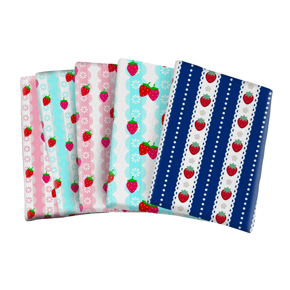 Pink Strawberry Fruit Cartoon Polyester Cotton Printed Fabric for Kids Clothes Hometextile Curtain Cushion Cover DIY 50*145CM
Pink Strawberry Fruit Cartoon Polyester Cotton Printed Fabric for Kids Clothes Hometextile Curtain Cushion Cover DIY 50*145CM
