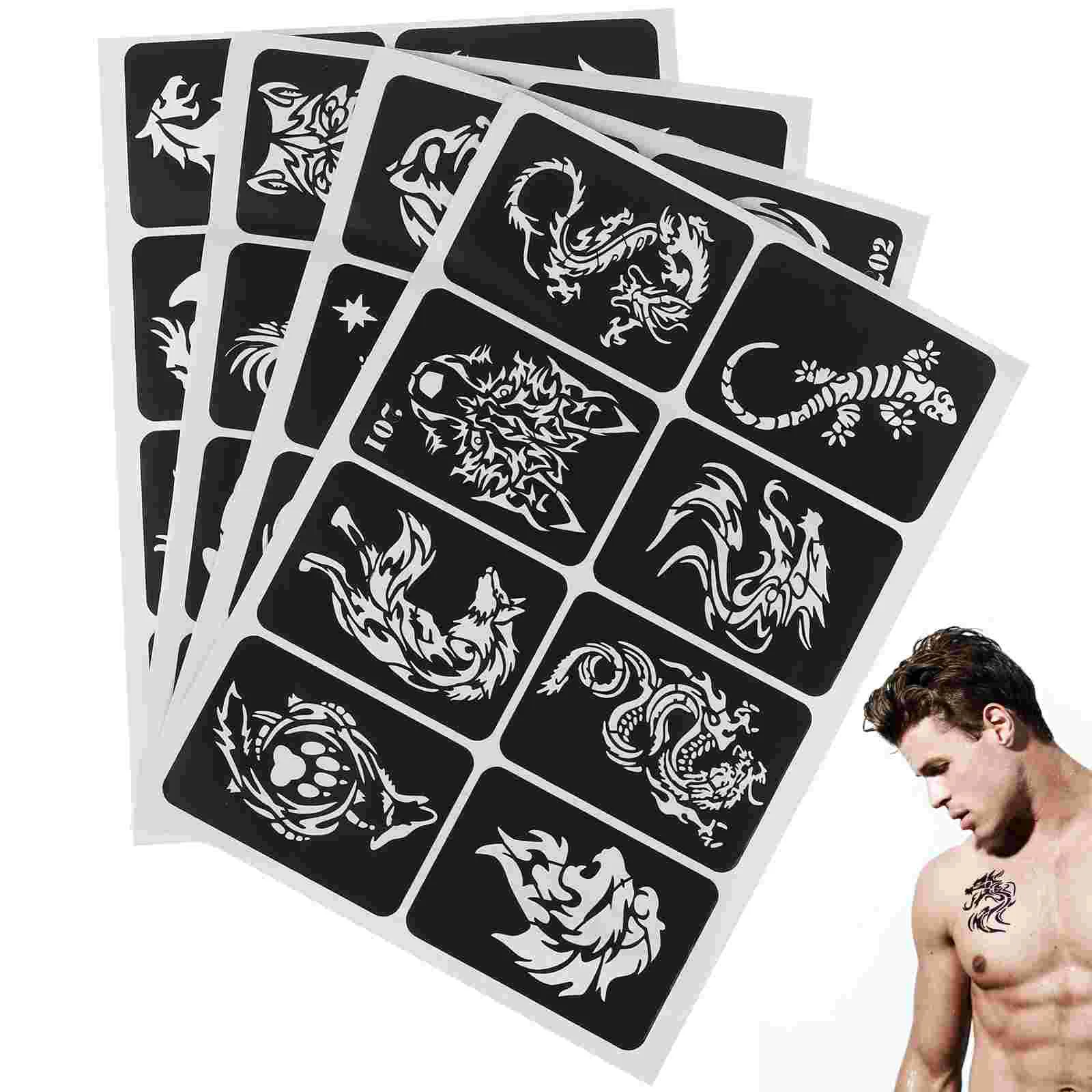 32pcs Temporary Stencils Sticker Template Hollow out Self- adhesive Stickers Stencils Templates Glitter Body Stencil Pack for
32pcs Temporary Stencils Sticker Template Hollow out Self- adhesive Stickers Stencils Templates Glitter Body Stencil Pack for