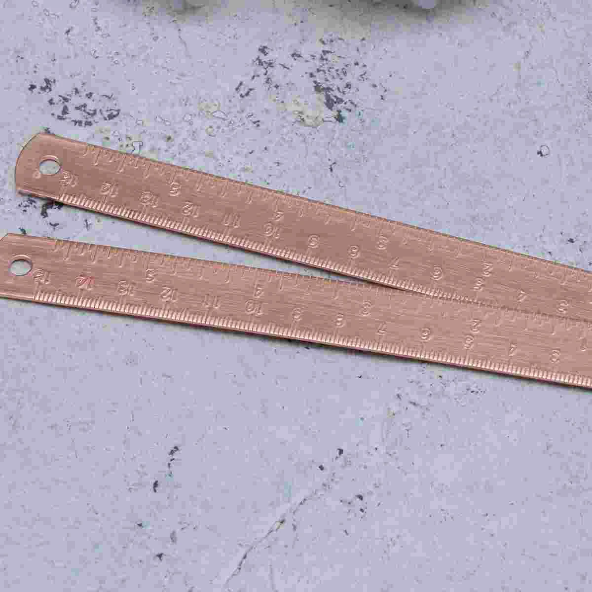 2pcs Brass Ruler Copper Metal Straight Ruler For Traveler Notebook School Office Drawing Measuring
2pcs Brass Ruler Copper Metal Straight Ruler For Traveler Notebook School Office Drawing Measuring