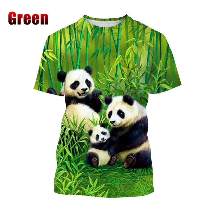 

Новая модная дизайнерская футболка с 3D-принтом милой панды, повседневные футболки с коротким рукавом с животными для мужчин и женщин