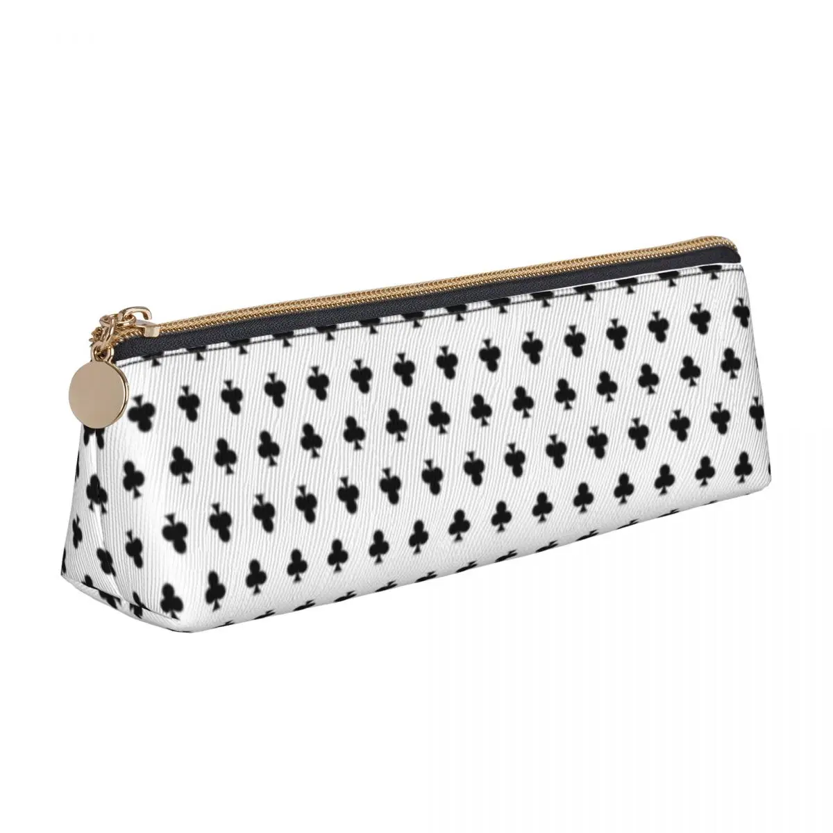 Black Playing Poker Triangle Pencil Case Clubs Card Suits Teenager School Zipper Pencil Box Cool Leather Pen Organizer
Black Playing Poker Triangle Pencil Case Clubs Card Suits Teenager School Zipper Pencil Box Cool Leather Pen Organizer