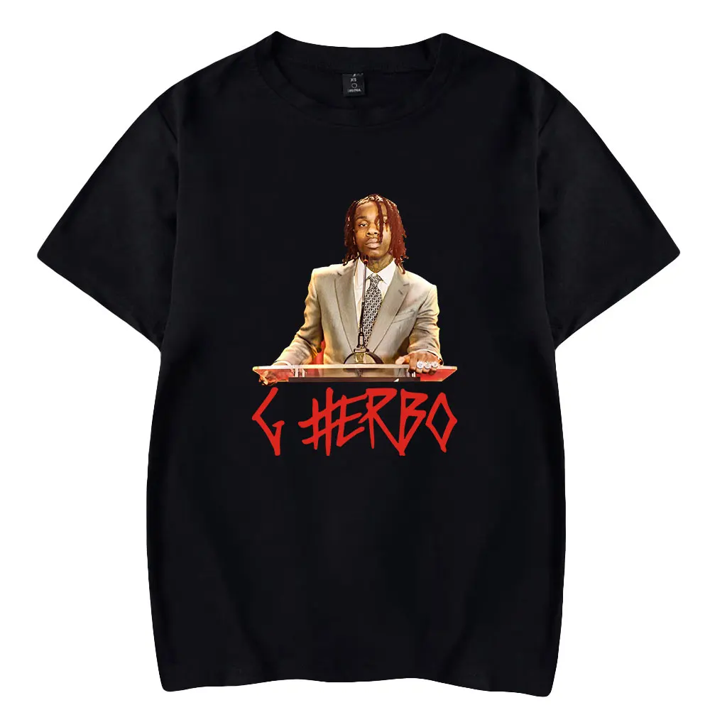 Unisex Pullover Harajuku Tops Tees Singer G Herbo T Shirt Men Womens Short Sleeve Cosplay Crewneck Tshirt Streetwear Tee
Unisex Pullover Harajuku Tops Tees Singer G Herbo T Shirt Men Womens Short Sleeve Cosplay Crewneck Tshirt Streetwear Tee