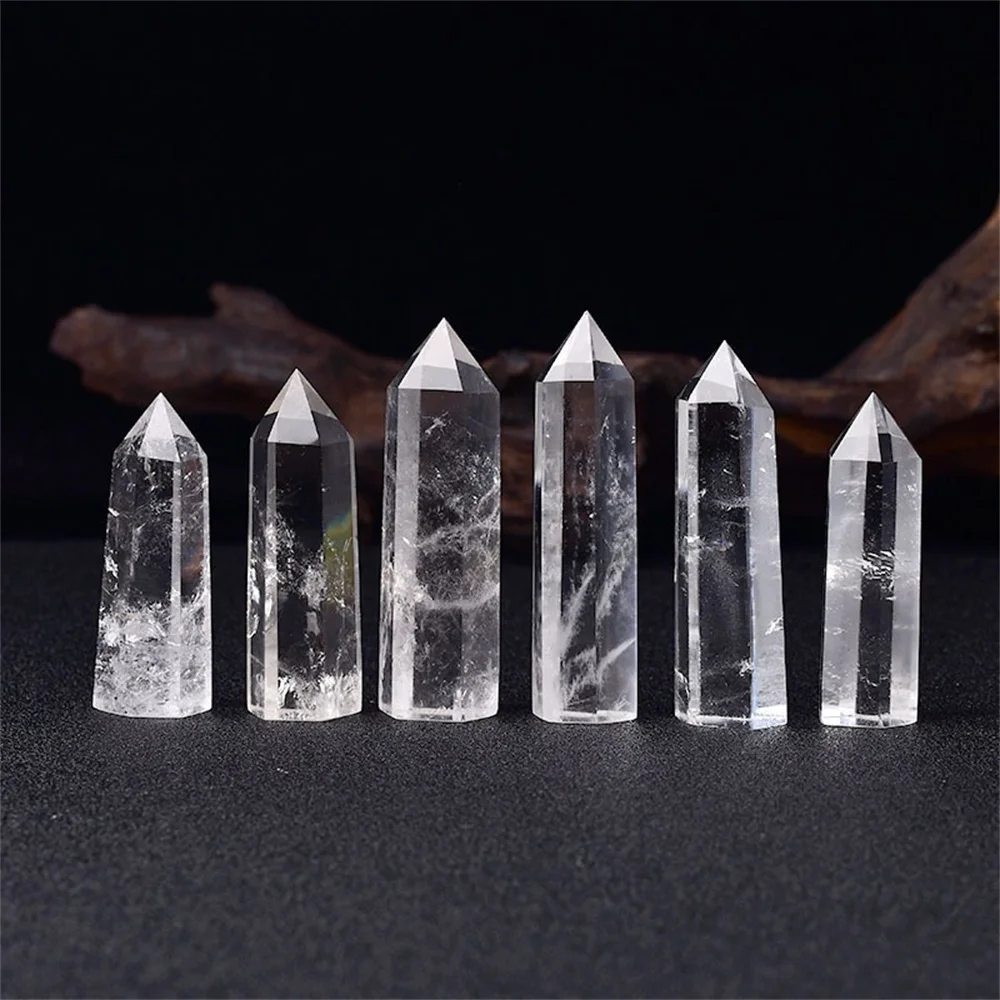 1Pc Natural Crystal Clear Quartz Transparency Quartz Point Healing Stone Hexagonal Prisms Obelisk Wand Stone Home Decor
1Pc Natural Crystal Clear Quartz Transparency Quartz Point Healing Stone Hexagonal Prisms Obelisk Wand Stone Home Decor