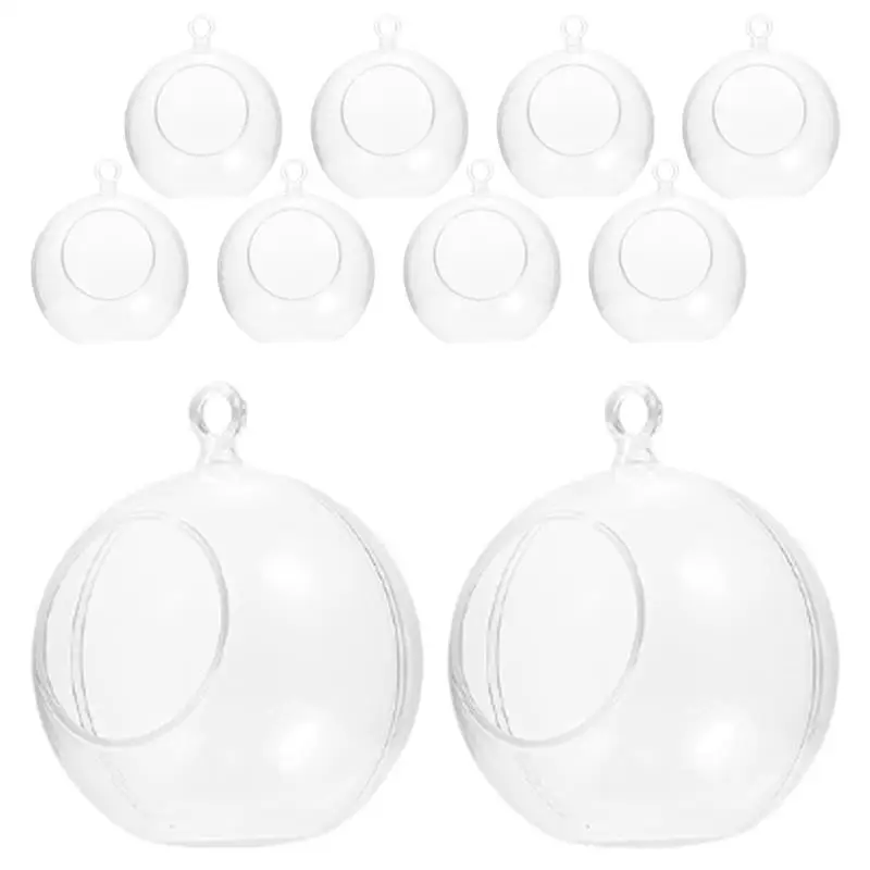 10Pcs Christmas Transparent Ball Plastic Christmas Trees Open Ball Box DIY Plastic Fillable Ball for Christmas Party Decor Gift
10Pcs Christmas Transparent Ball Plastic Christmas Trees Open Ball Box DIY Plastic Fillable Ball for Christmas Party Decor Gift