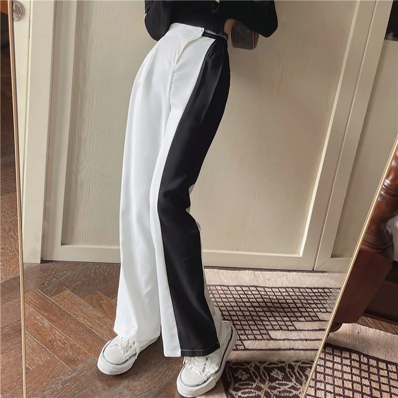 Women Retro Wide Leg Pants Summer Casual Female Korean High Waist Long Pants 2022 New Vintage Loose Patchwork Straight Trousers
Women Retro Wide Leg Pants Summer Casual Female Korean High Waist Long Pants 2022 New Vintage Loose Patchwork Straight Trousers
