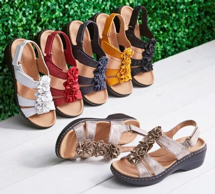 VXO Women's Summer Mid Heel Sandals French Vintage Brown Roman Shoes Comfortable Open Toe Ladies Flowers PU Leather Sandals
VXO Women's Summer Mid Heel Sandals French Vintage Brown Roman Shoes Comfortable Open Toe Ladies Flowers PU Leather Sandals