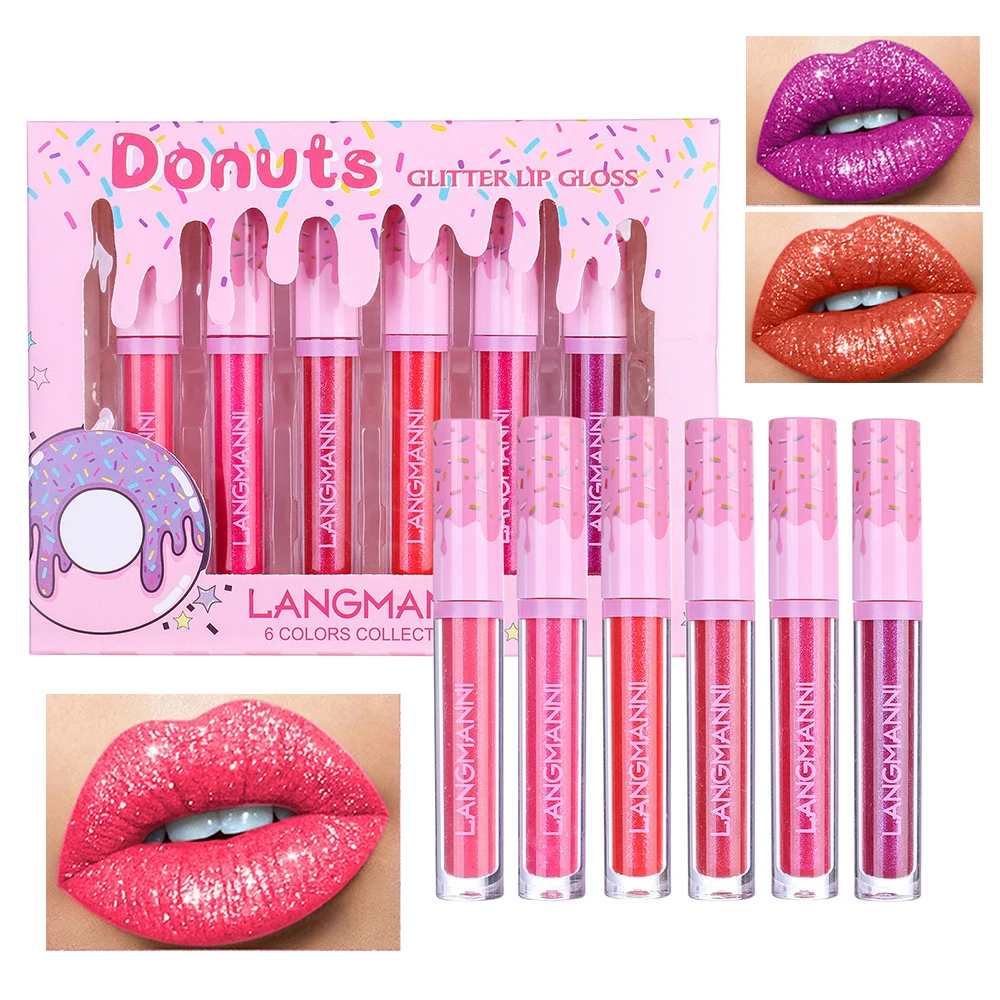 Набор алмазных блестящих помад 6 шт., блестящий перламутровый блеск для губ, стойкий водостойкий мерцающий Блестящий Блеск для губ, макияж 
Набор алмазных блестящих помад 6 шт., блестящий перламутровый блеск для губ, стойкий водостойкий мерцающий Блестящий Блеск для губ, макияж