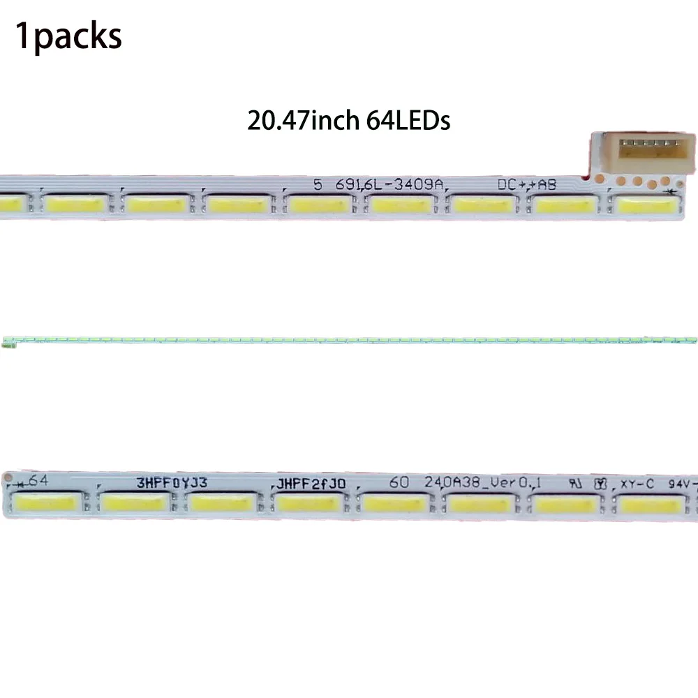 Novo kit 1 pçs 64led 520mm tira de luz de fundo led para 24polegada lg 6916L-3409A 240A38-VER0.1
Novo kit 1 pçs 64led 520mm tira de luz de fundo led para 24polegada lg 6916L-3409A 240A38-VER0.1