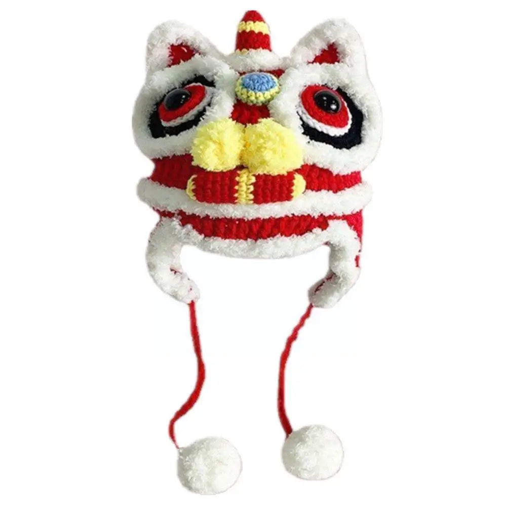 Handmade Tiger Head Hat Chinese Style Embroidered Crochet Lion Autumn Winter New Parent-child Year Tradition Warm Hat Cap D T5O2 
Handmade Tiger Head Hat Chinese Style Embroidered Crochet Lion Autumn Winter New Parent-child Year Tradition Warm Hat Cap D T5O2