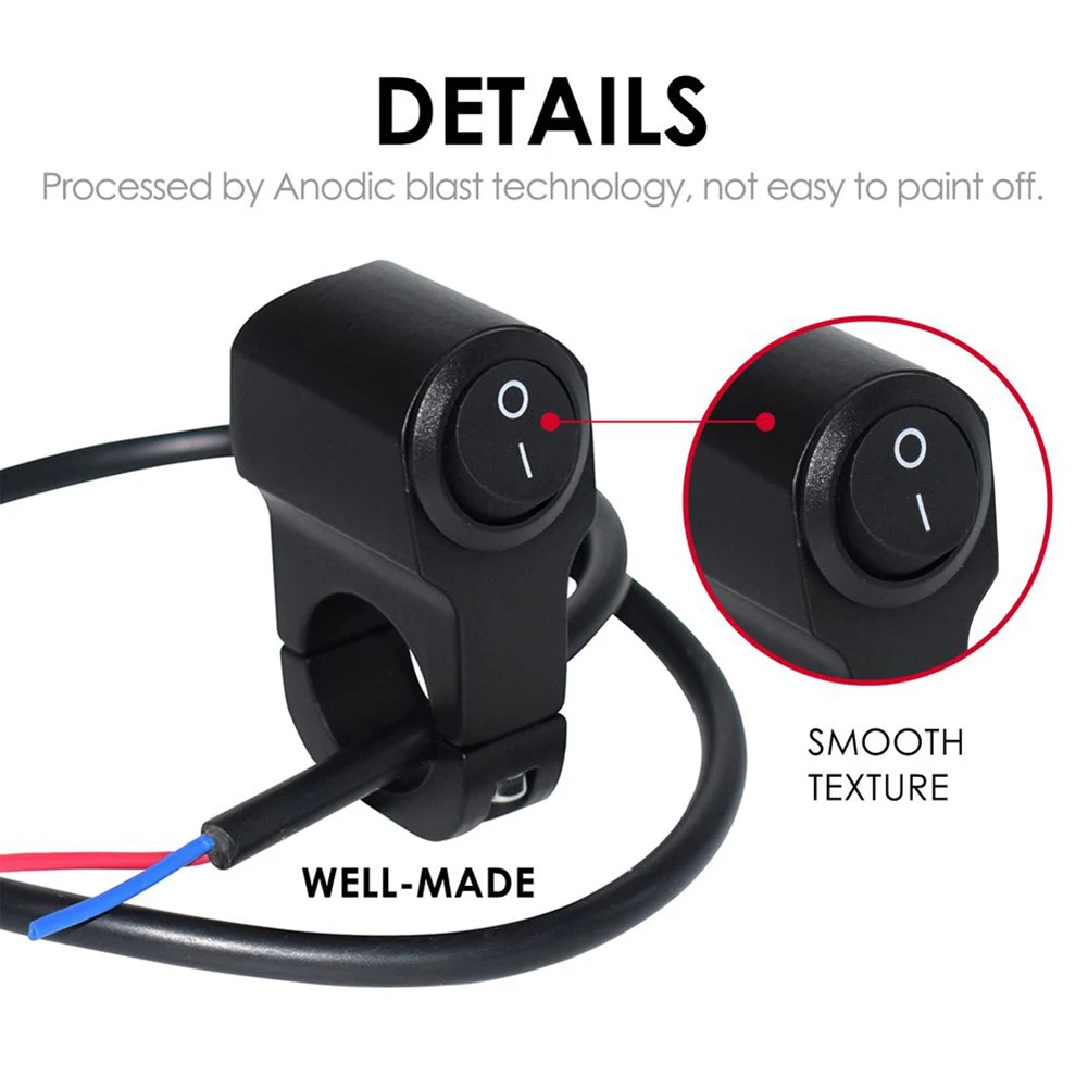 Motorcycle Handlebar Headlight Switch Motorbike Fog Spotlight On-Off Switch Waterproof Aluminum Alloy Switch 12V 120W
Motorcycle Handlebar Headlight Switch Motorbike Fog Spotlight On-Off Switch Waterproof Aluminum Alloy Switch 12V 120W