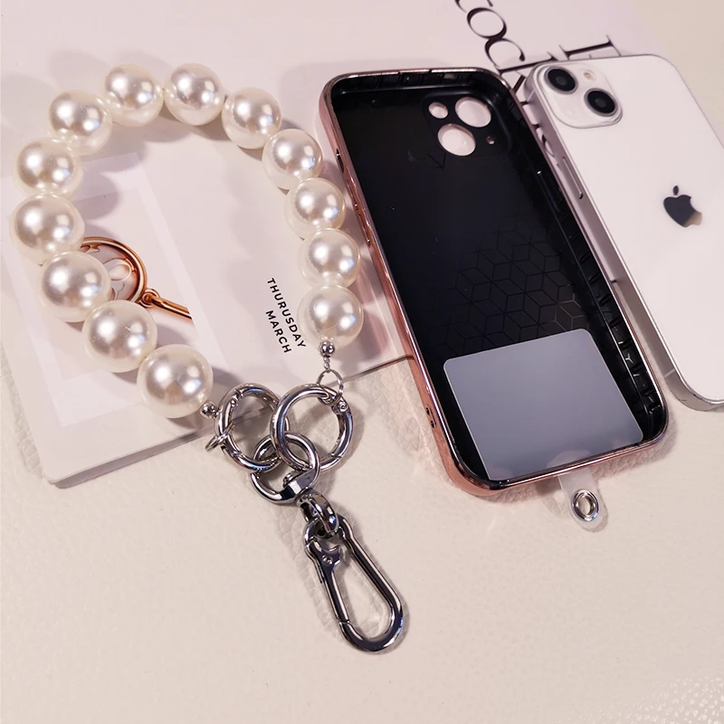 Mobile Phone Lanyard Short Hand-held Pearl Anti-lost Lanyard Hand Beaded Rope Lanyard Chain High-end Women's Pendant Detachable
Mobile Phone Lanyard Short Hand-held Pearl Anti-lost Lanyard Hand Beaded Rope Lanyard Chain High-end Women's Pendant Detachable