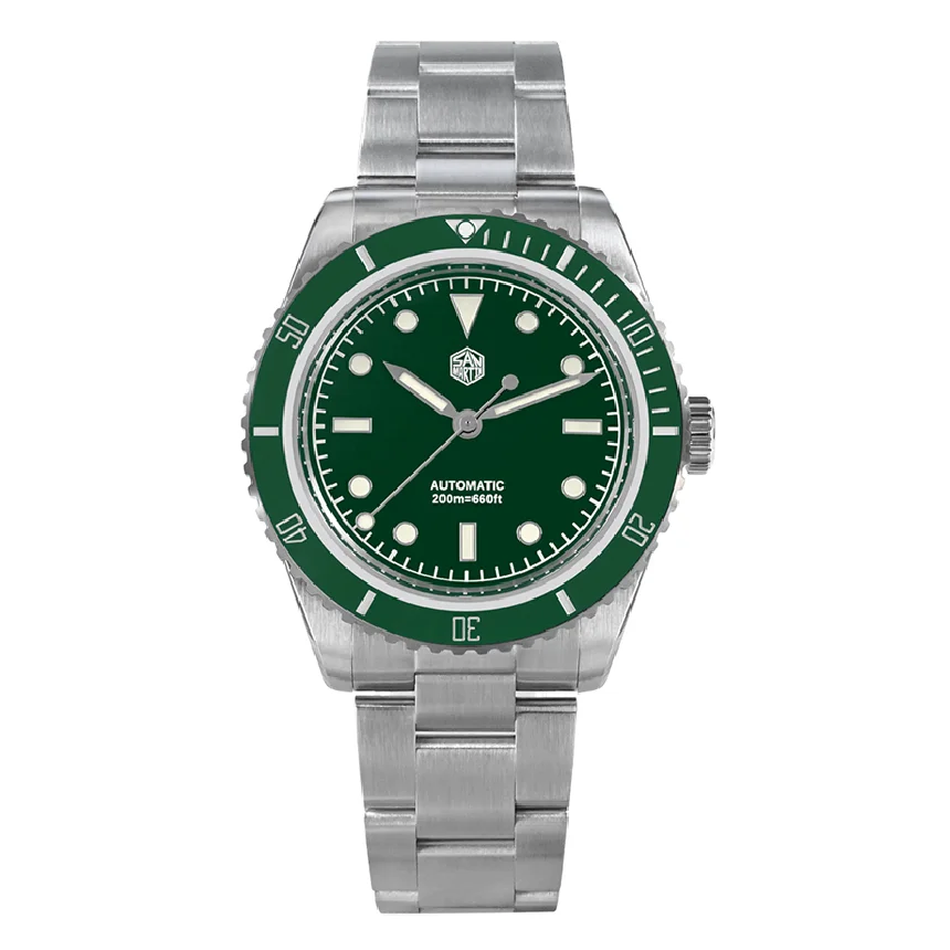 San Martin Men Luxury Watch Automatic Mechanical Wristwatch 200M Waterproof Luminous Sapphire NH35 Ceramic Bezel Enamel Dial
San Martin Men Luxury Watch Automatic Mechanical Wristwatch 200M Waterproof Luminous Sapphire NH35 Ceramic Bezel Enamel Dial