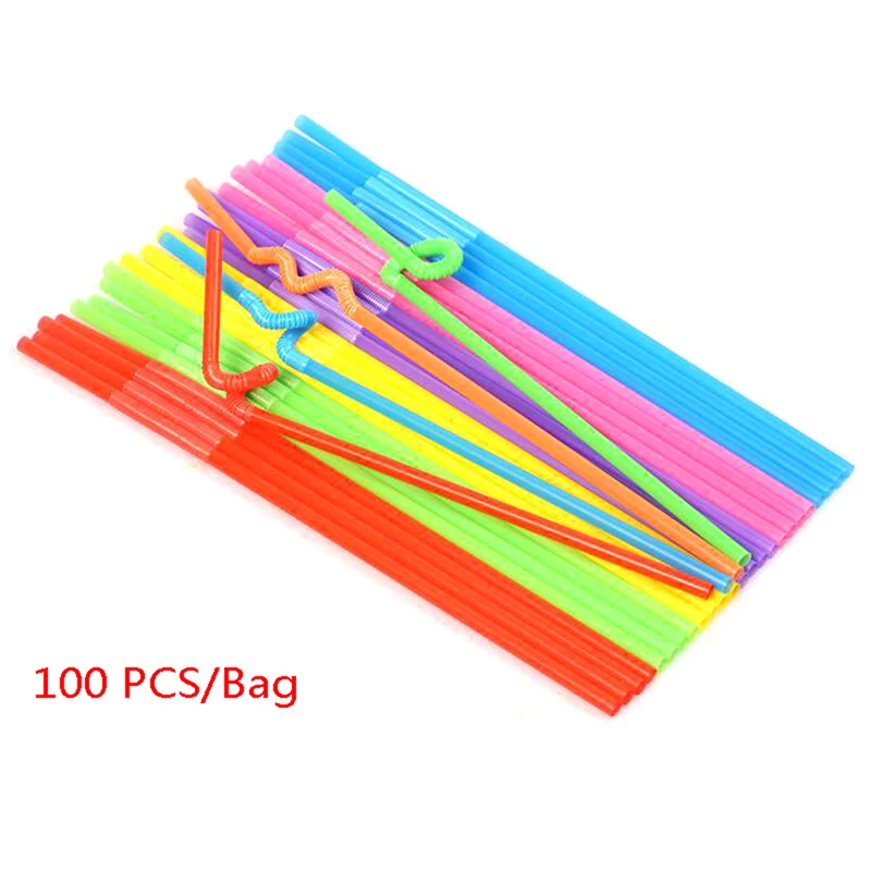 100Pcs Plastic Bendable Drinking Straws Disposable Beverage Straws Wedding Decor Mixed Colors Party Supplies
100Pcs Plastic Bendable Drinking Straws Disposable Beverage Straws Wedding Decor Mixed Colors Party Supplies