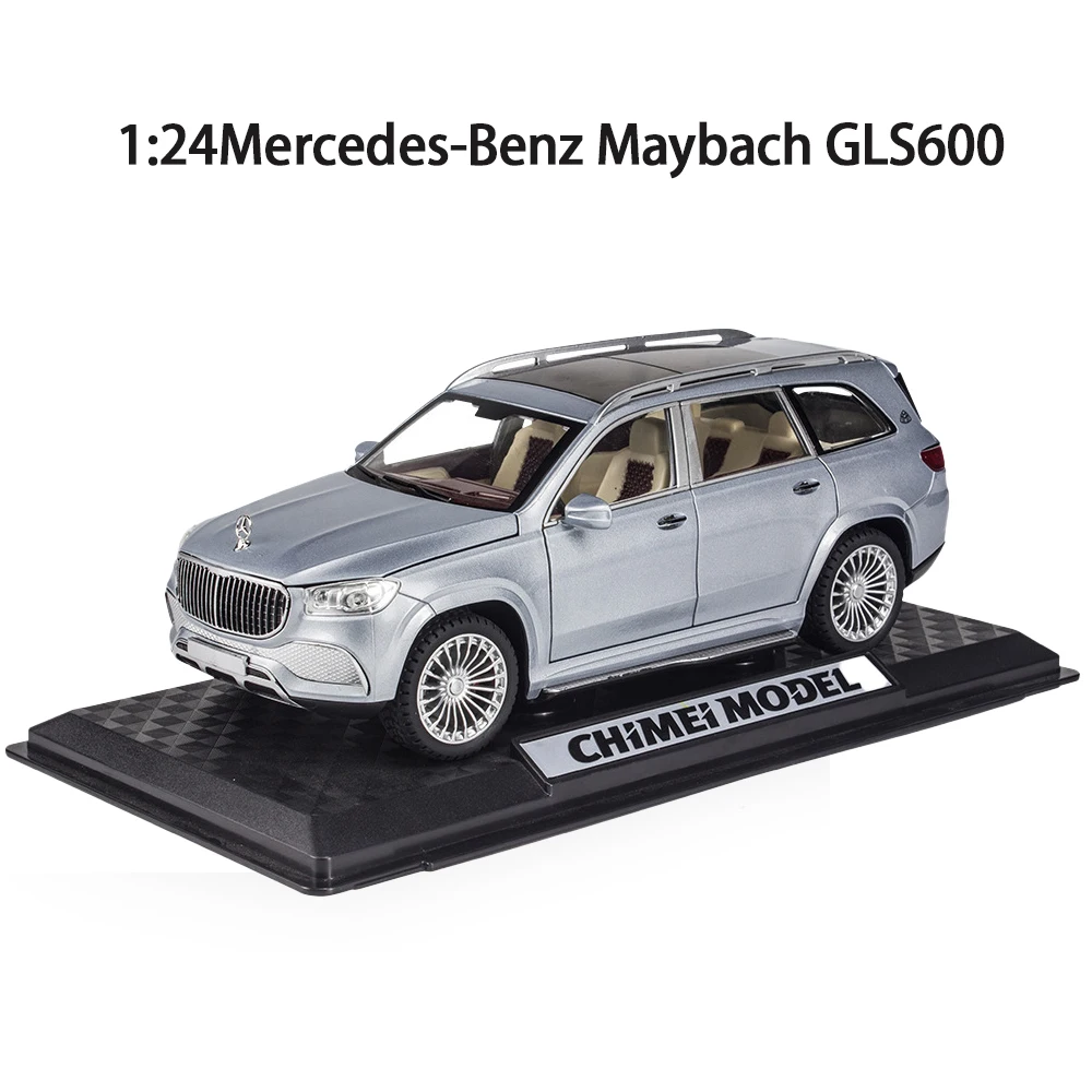 Роскошная модель автомобиля из сплава 1:24 Mercedes-Benz Gls 600 Maybach миниатюрный литый металлический автомобиль демонстрационная коллекционная игрушка для детей
Роскошная модель автомобиля из сплава 1:24 Mercedes-Benz Gls 600 Maybach миниатюрный литый металлический автомобиль демонстрационная коллекционная игрушка для детей