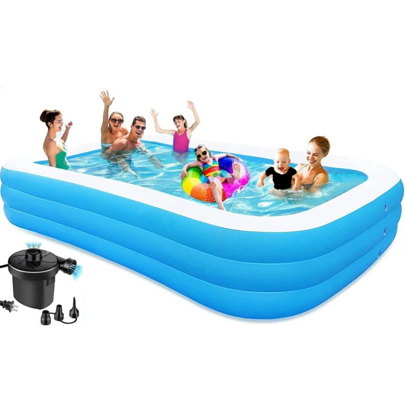 Swimming Pool for kids - Inflatable Swimming Pool with Air Pump 10 FT Pools for Kids and Adults
Swimming Pool for kids - Inflatable Swimming Pool with Air Pump 10 FT Pools for Kids and Adults