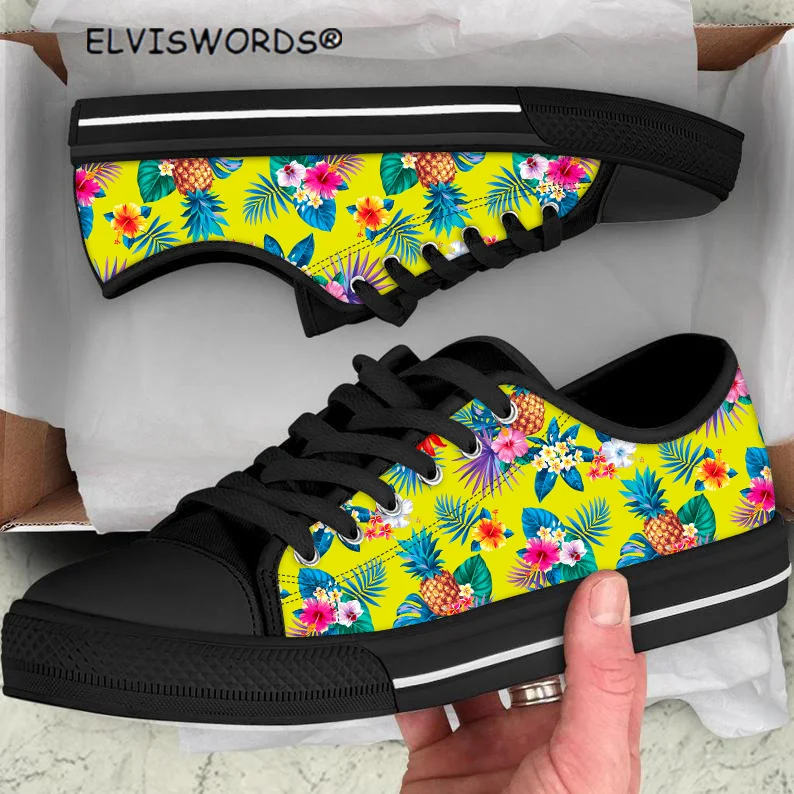 ELVISWORDS Hawaiian Pineapple Design Comfortable Ladies Flats Shoes Breathable Women's Canvas Shoes Female Light Walking Shoes
ELVISWORDS Hawaiian Pineapple Design Comfortable Ladies Flats Shoes Breathable Women's Canvas Shoes Female Light Walking Shoes