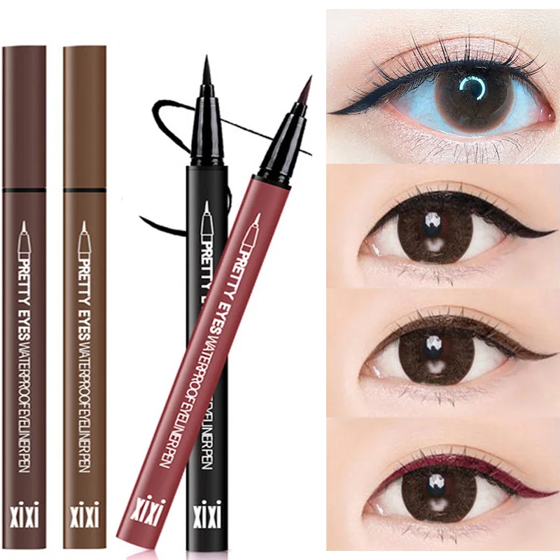 5 Colors Fast Dry Smooth Waterproof Eyeliner Pencils Eyes Brown Black Red Color Pigments Liquid Eye Liner Pen Make Up Tools
5 Colors Fast Dry Smooth Waterproof Eyeliner Pencils Eyes Brown Black Red Color Pigments Liquid Eye Liner Pen Make Up Tools
