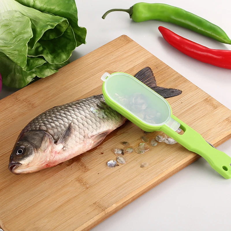 

Fish Skin Brush Scraping Fishing Scale Graters Fast Remove Cooking Knife Cleaning Peeler Scaler Kitchen Scraper Seafood Tools