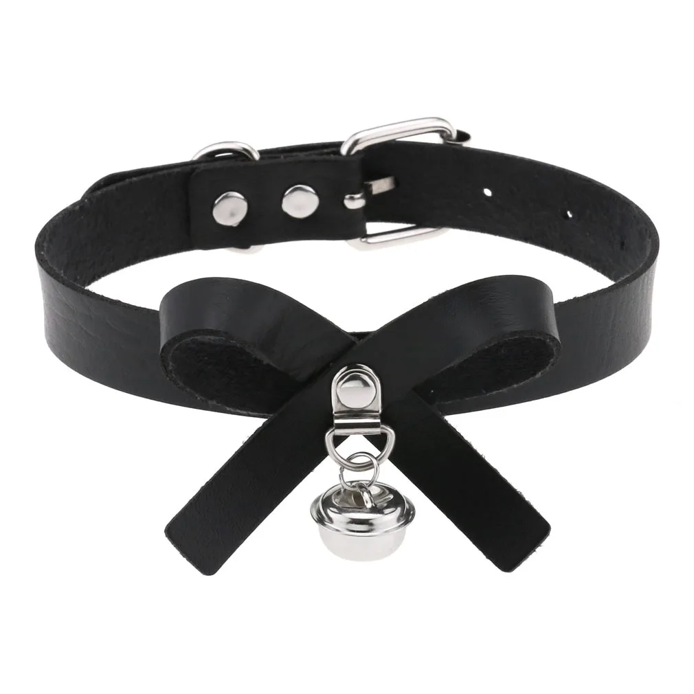 Gothic PU Leather Bowknot Bell Choker Necklace Women Girl Chocker Necklaces Punk Statement Jewelry Collier Wedding Jewelry Gift
Gothic PU Leather Bowknot Bell Choker Necklace Women Girl Chocker Necklaces Punk Statement Jewelry Collier Wedding Jewelry Gift