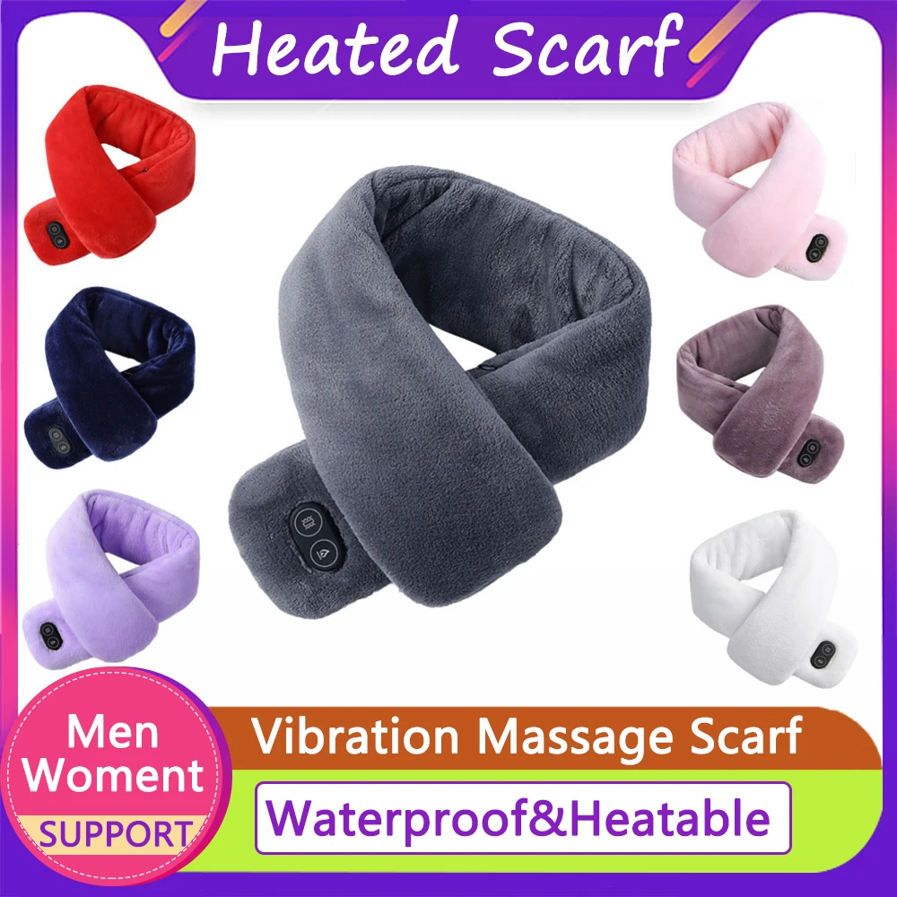 USB Heated Winter Scarf Men Women Shawl Smart Heating Solid Color Vibration Massage Scarf Waterproof Outdoor Hiking Heated Scarf
USB Heated Winter Scarf Men Women Shawl Smart Heating Solid Color Vibration Massage Scarf Waterproof Outdoor Hiking Heated Scarf