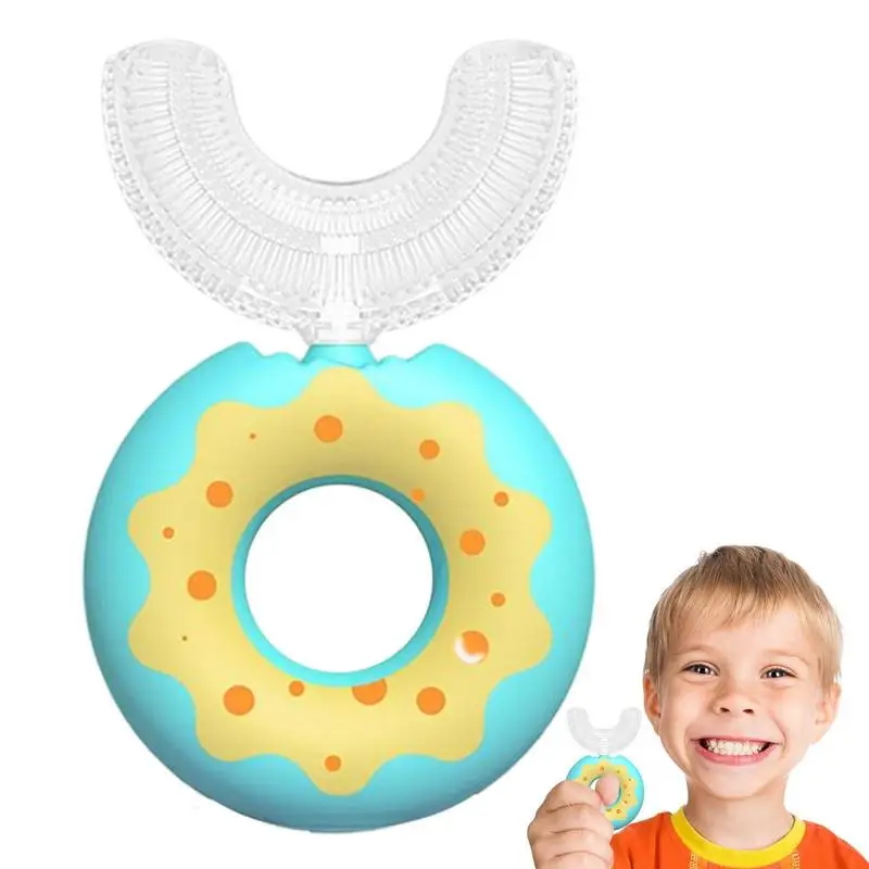 

Детская зубная щетка U-образной формы 360, Детские зубные щетки, мягкая силиконовая насадка для зубной щетки, мягкая силиконовая насадка для зубной щетки 360, зубы для полости рта