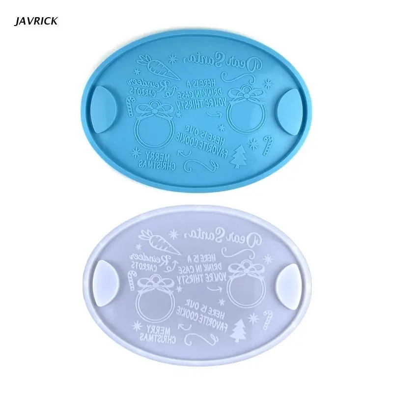 Coaster Resin Silicone Molds Diy Crystal Glue Oval Shape Christmas Storage Tray Mold for Making Fruit Storage Plate
Coaster Resin Silicone Molds Diy Crystal Glue Oval Shape Christmas Storage Tray Mold for Making Fruit Storage Plate