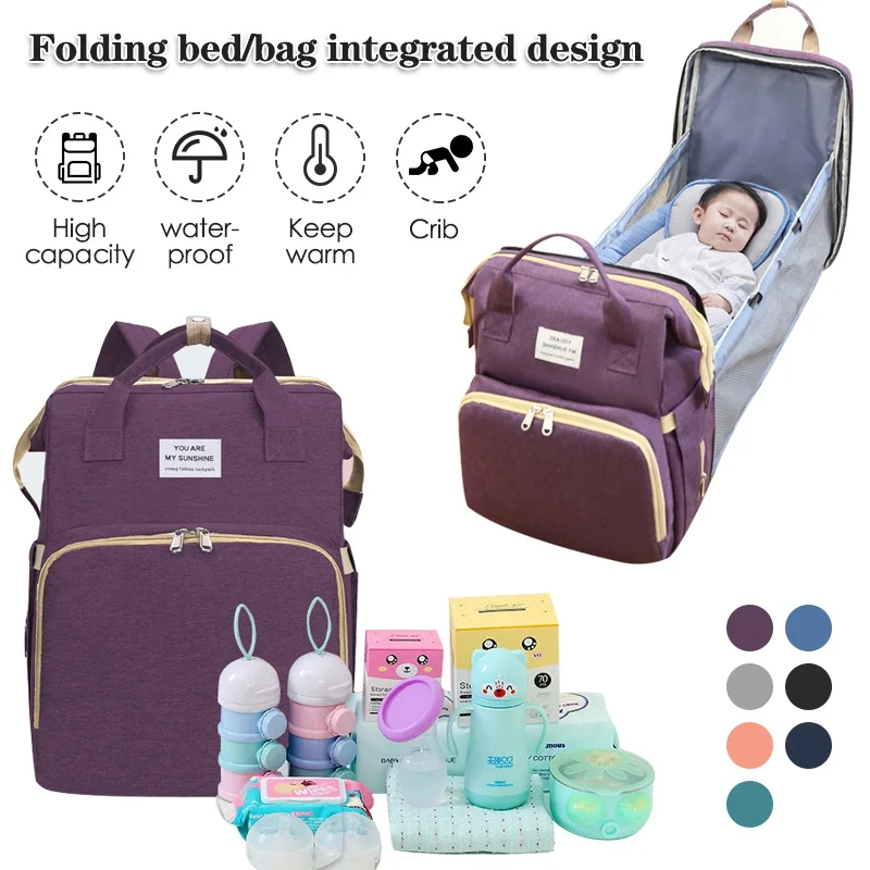 Baby Diaper Bag Bed Backpack For Mom Maternity Bag For Stroller Nappy Bag Large Capacity Nursing Bag for Baby Care Upgrade Hooks
Baby Diaper Bag Bed Backpack For Mom Maternity Bag For Stroller Nappy Bag Large Capacity Nursing Bag for Baby Care Upgrade Hooks
