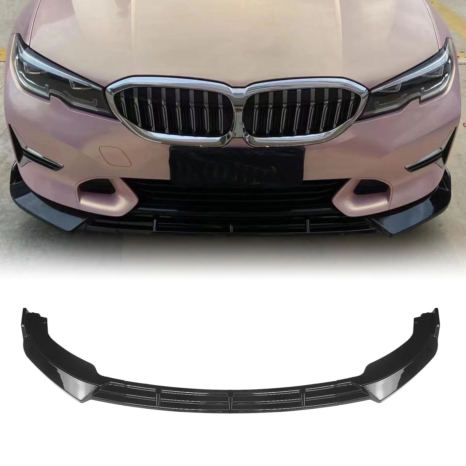Передний спойлер губа для BMW 3-серии G20 G21 2019-2022 роскошный стиль Бампер Защитный