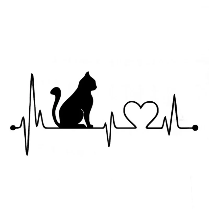 Car Stickers Cat with Cartoon Electrocardiogram Decals Fashion Wall Stickers Bathroom Decoration Anime Decor
Car Stickers Cat with Cartoon Electrocardiogram Decals Fashion Wall Stickers Bathroom Decoration Anime Decor