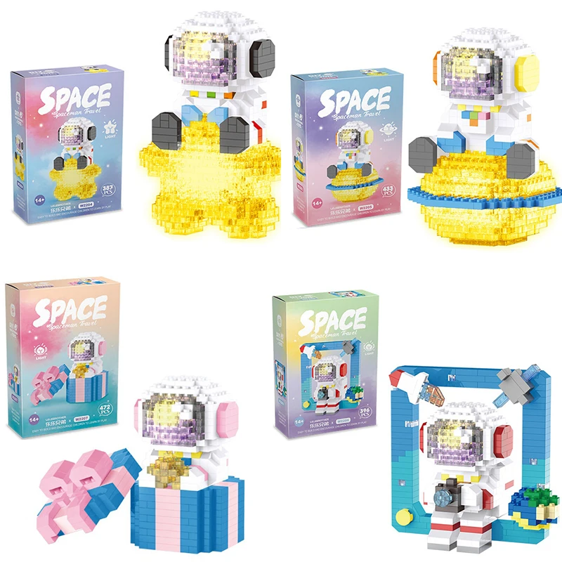 Mini Building Blocks Sets Space Astronaut Micro Blocks Toy With Light DIY Educational Assembling Model Toys Boys Girls Birthday
Mini Building Blocks Sets Space Astronaut Micro Blocks Toy With Light DIY Educational Assembling Model Toys Boys Girls Birthday