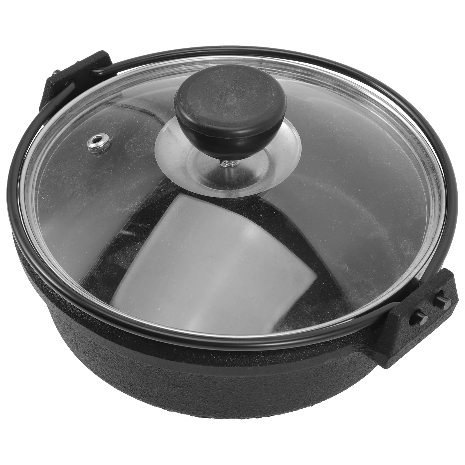 

Pot Sukiyaki Japanese Pan Iron Shabu Nabe Cast Hot Camping Spanish Dumplings Nabemono Kitchen Cooking Soup Roasting Cooker