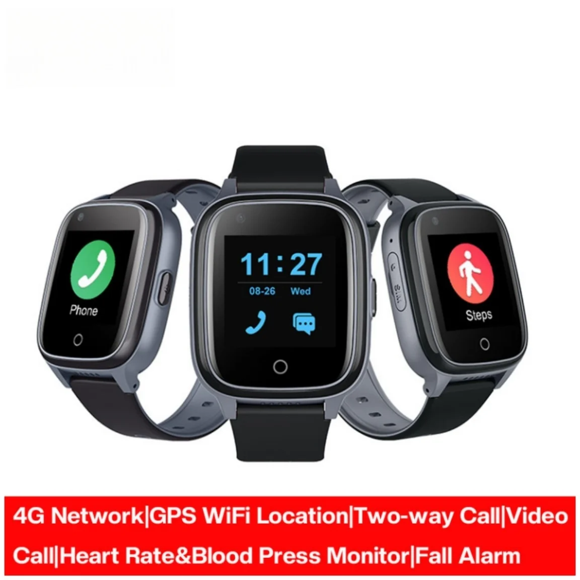 Elderly Smart Watch 4G Waterproof GPS Watch Men Heart Rate Remote Monitor SOS Call Falling Alarm GPS WiFi Android Phone Watch
Elderly Smart Watch 4G Waterproof GPS Watch Men Heart Rate Remote Monitor SOS Call Falling Alarm GPS WiFi Android Phone Watch