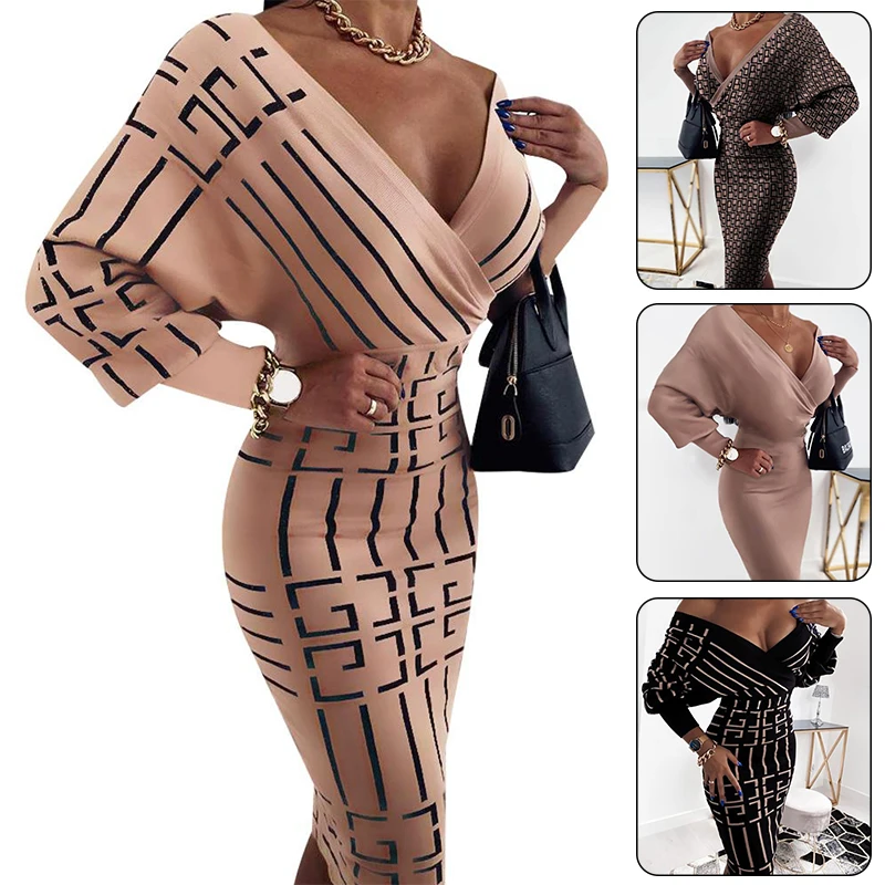 Plus Size Women's Spring & Autumn V-neck Dress Four-color Temperament Commuter Wear
Plus Size Women's Spring & Autumn V-neck Dress Four-color Temperament Commuter Wear