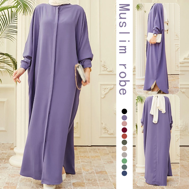 Women Muslim Dress Muslim Abaya Jilbab Kaftan Long Dress Dubai Cardigan Robe Batwing Sleeve Long Shirt Slamic Eid Dresses
Women Muslim Dress Muslim Abaya Jilbab Kaftan Long Dress Dubai Cardigan Robe Batwing Sleeve Long Shirt Slamic Eid Dresses