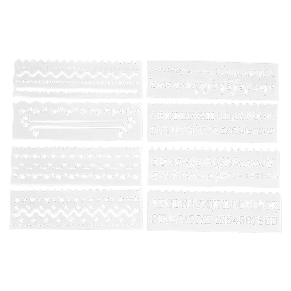 8 PCS Letter Molds Alphabet Stencils Drawing Templates Painting Manual White Child
8 PCS Letter Molds Alphabet Stencils Drawing Templates Painting Manual White Child