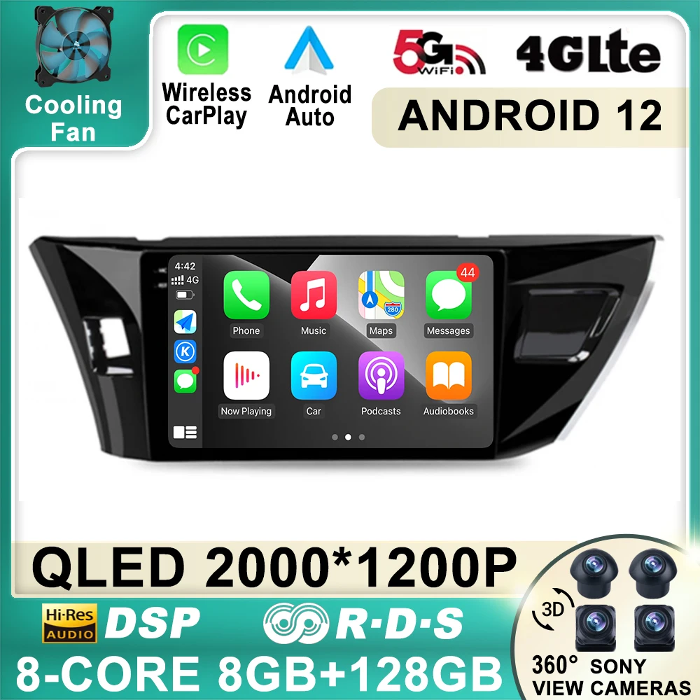 Автомагнитола на Android 12, 4G для Toyota Corolla Ralink 2013, 2014, 2015, 2016, мультимедийный видеоплеер с GPS, Wi-Fi, RDS, DSP, NO 2 Din
Автомагнитола на Android 12, 4G для Toyota Corolla Ralink 2013, 2014, 2015, 2016, мультимедийный видеоплеер с GPS, Wi-Fi, RDS, DSP, NO 2 Din