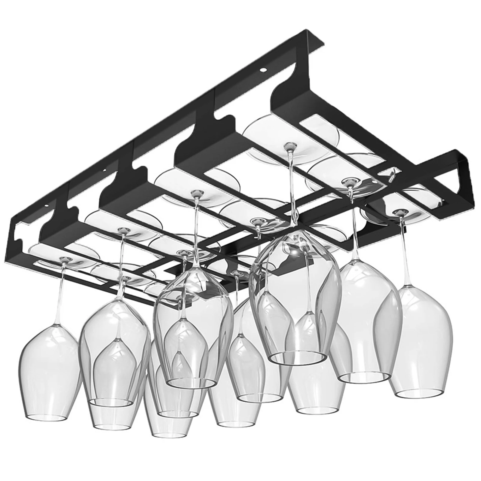 1pc Wine Glasses Holder Wall Mount Stemware Classification Hanging Rack Under Cabinet Stemware Organizer
1pc Wine Glasses Holder Wall Mount Stemware Classification Hanging Rack Under Cabinet Stemware Organizer