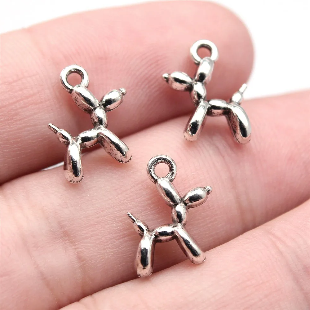 20pcs 10x14mm Antique Silver Color Small Balloon Dog Charms Pendant Designer Charms Fit Jewelry Making DIY Jewelry Accessories
20pcs 10x14mm Antique Silver Color Small Balloon Dog Charms Pendant Designer Charms Fit Jewelry Making DIY Jewelry Accessories