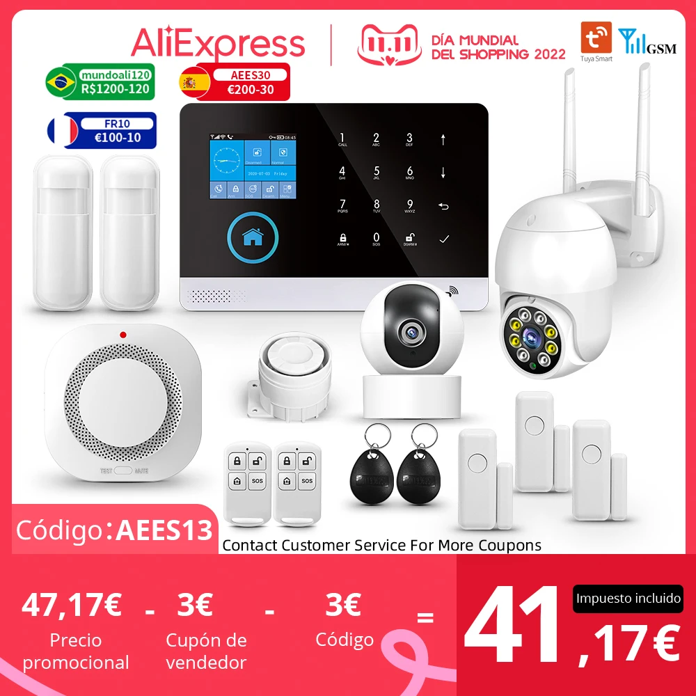 Беспроводное приложение WIFI GSM для Tuya Smart Life с датчиком движения, совместимое с Alexa &
Беспроводное приложение WIFI GSM для Tuya Smart Life с датчиком движения, совместимое с Alexa &