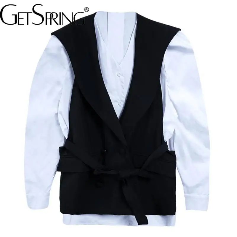 Getspring Women Coat Asymmetrical Fake Two Puff Sleeve Coats And Jackets Women Irregular Bandage Winter Coat Women 2022 Fashion
Getspring Women Coat Asymmetrical Fake Two Puff Sleeve Coats And Jackets Women Irregular Bandage Winter Coat Women 2022 Fashion