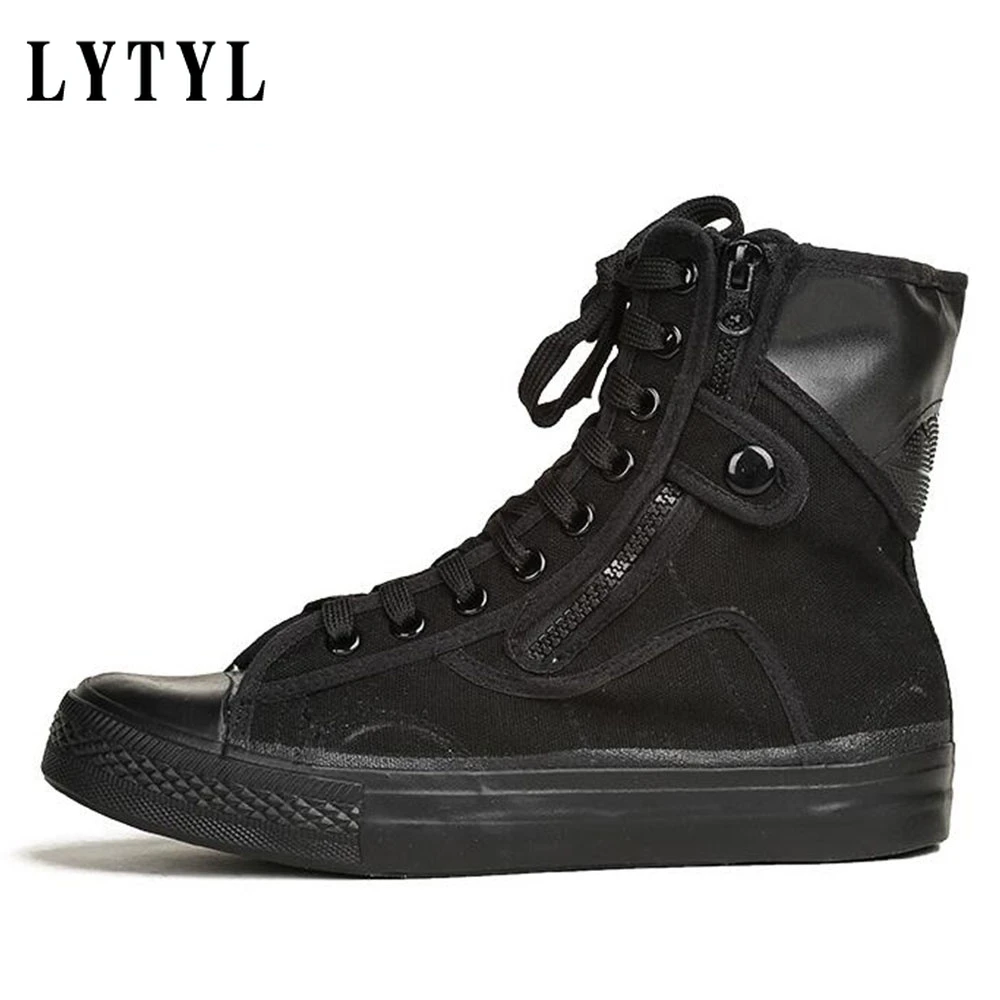 New High Top Canvas Shoes Espadrilles Zapatos Chaussure Homme Men All Black Casual Sneaker Flat Canvas Shoes B4-40
New High Top Canvas Shoes Espadrilles Zapatos Chaussure Homme Men All Black Casual Sneaker Flat Canvas Shoes B4-40