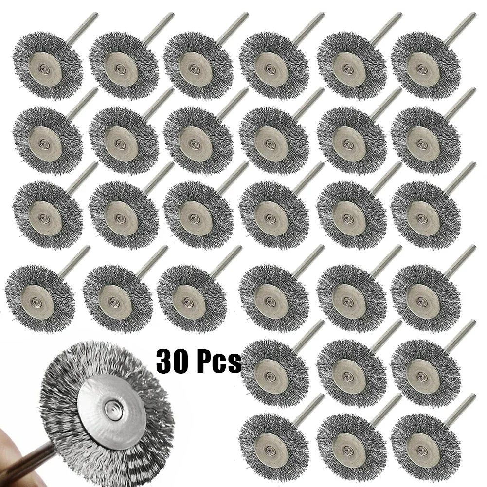 30PCS Stainless Steel Wire Brushes Set Die Grinder Removal Wheel Rotary Tools For Wood Metal Grinding Dusting Deburring Polishin
30PCS Stainless Steel Wire Brushes Set Die Grinder Removal Wheel Rotary Tools For Wood Metal Grinding Dusting Deburring Polishin
