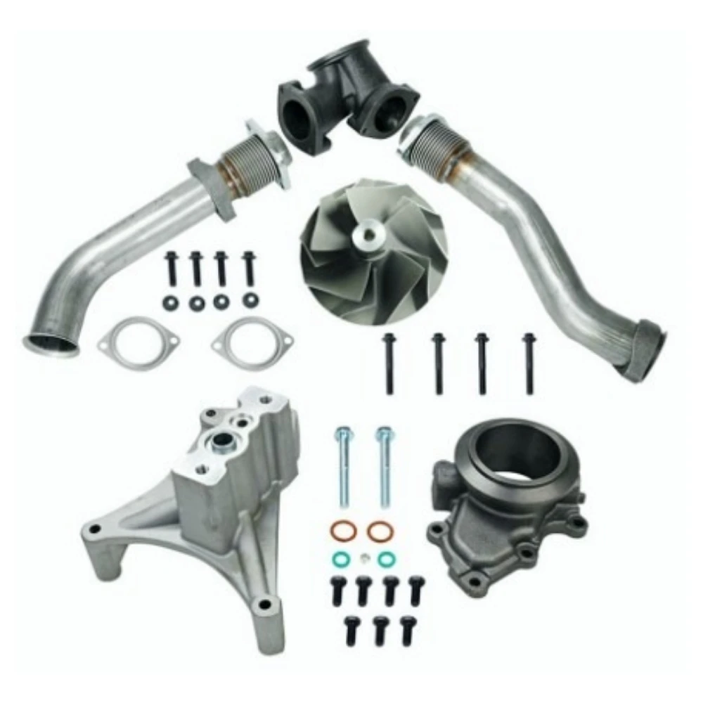 Exhaust Downpipe For 7.3L 99.5-03 Turbo Pedestal Ebp Valve Delete Upgraded 5+5 Wheel & Up Pipes
Exhaust Downpipe For 7.3L 99.5-03 Turbo Pedestal Ebp Valve Delete Upgraded 5+5 Wheel & Up Pipes