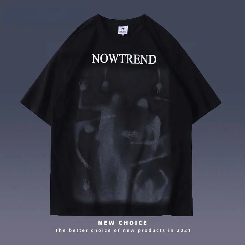 Hip Hop T-shirt Men Streetwear Retro Demon Ghost Print Half-Sleeve Tshirts Women Harajuku Oversized O Neck Top Couples 2022 New
Hip Hop T-shirt Men Streetwear Retro Demon Ghost Print Half-Sleeve Tshirts Women Harajuku Oversized O Neck Top Couples 2022 New