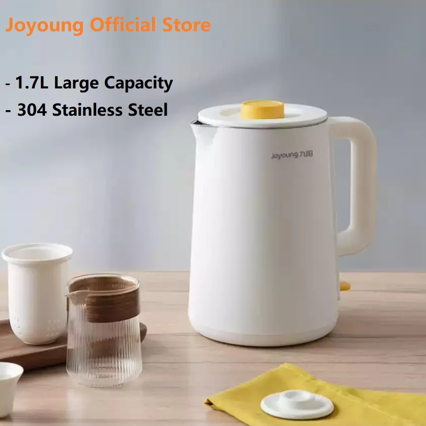 Joyoung Electric Kettle 1.7L Large Capacity Thermo Pot for Tea Coffee Double Layer Kitchen Appliances 1800W Kettle
Joyoung Electric Kettle 1.7L Large Capacity Thermo Pot for Tea Coffee Double Layer Kitchen Appliances 1800W Kettle